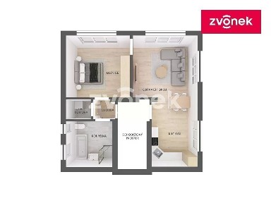 Pronájem bytu 2+1 75 m² Lešenská, Zlín - Kostelec