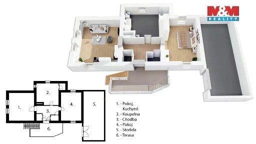 Prodej chalupy 107 m², pozemek 1747 m² Kamenný Přívoz - Hostěradice