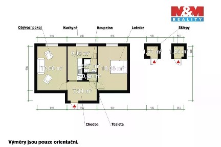 Prodej bytu 2+1 63 m² Přimdská, Bor