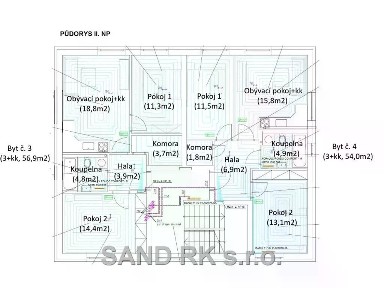Prodej bytu 3+kk 57 m² Líšťany