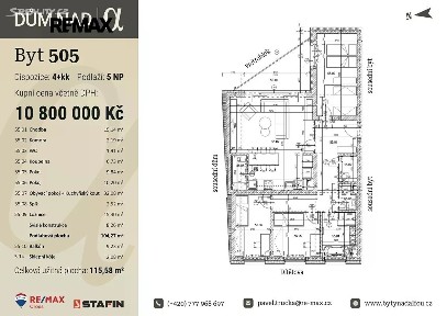Prodej bytu 4+kk 104 m² Dítětova, Plzeň - Lobzy