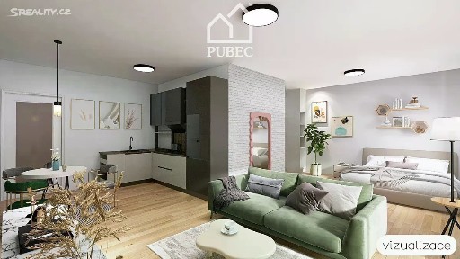 Prodej bytu 1+kk 50 m² Na Okraji, Plzeň - Skvrňany