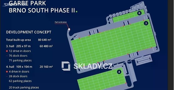 Pronájem skladového prostoru 4000 m²