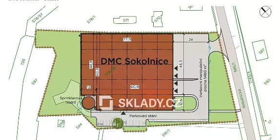 Pronájem skladového prostoru 4300 m²