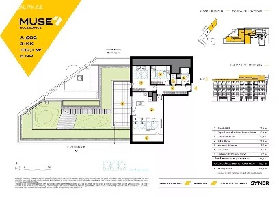 Prodej bytu 3+kk 103 m²