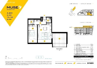 Prodej bytu 2+kk 73 m² U papírny, Praha - Holešovice