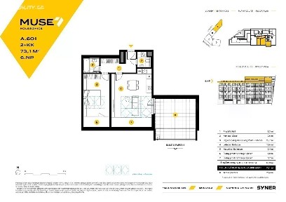Prodej bytu 2+kk 73 m²