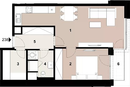 Prodej bytu 2+kk 57 m² Jana Želivského, Praha - Žižkov