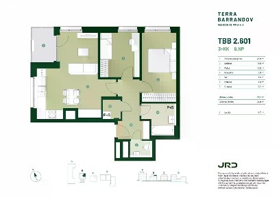 Prodej bytu 3+kk 67 m² Silurská, Praha - Hlubočepy