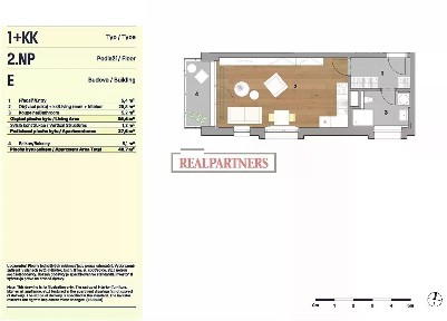 Prodej bytu 1+kk 37 m² Za invalidovnou, Praha - Karlín
