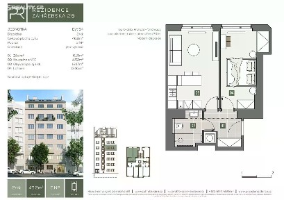 Prodej bytu 2+kk 46 m²