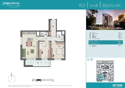 Prodej bytu 3+kk 64 m² Údolní, Praha - Braník
