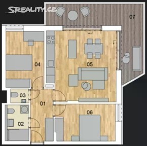 Prodej bytu 3+kk 73 m² Holečkova, Praha - Smíchov