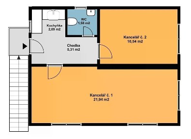 Pronájem kanceláře 42 m²