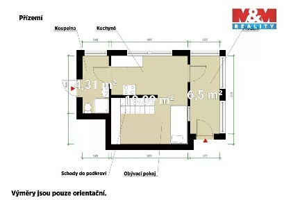 Prodej chaty 50 m², pozemek 456 m²
