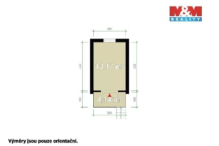 Prodej chaty 17 m², pozemek 305 m²