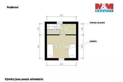 Prodej chaty 50 m², pozemek 406 m²
