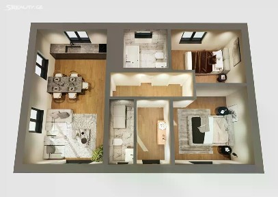 Prodej projektu na klíč 63 m², pozemek 1899 m²