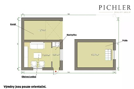 Prodej chaty 42 m², pozemek 458 m²