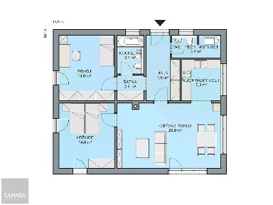 Prodej projektu na klíč 78 m², pozemek 432 m²