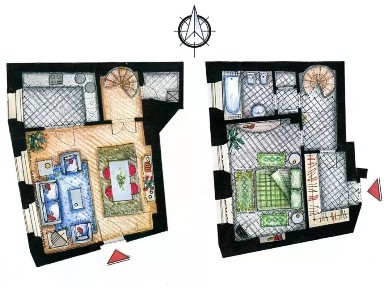 Pronájem bytu 2+1 73 m² Praha - Malá Strana