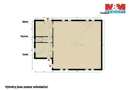 Pronájem obchodního prostoru 156 m²