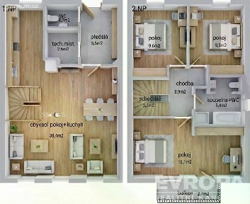 Prodej rodinného domu 96 m², pozemek 125 m² Na Krupičárně, Praha - Radotín