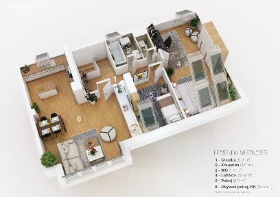 Prodej bytu 3+kk 91 m² Bezručova čtvrť, Kuřim