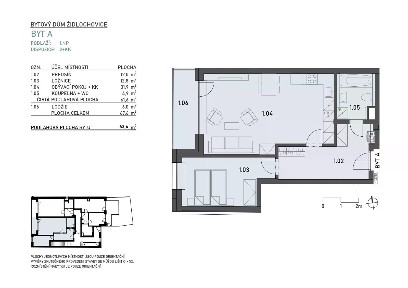 Prodej bytu 2+kk 62 m²