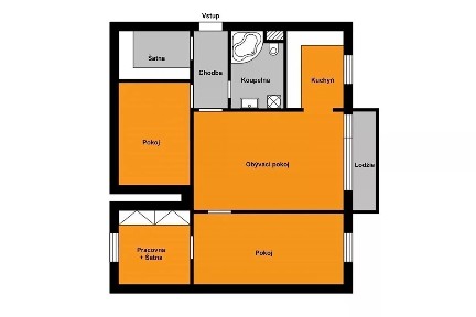 Pronájem bytu 4+1 76 m² Olomouc - Holice