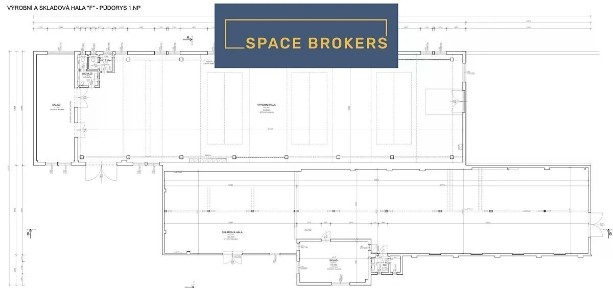Pronájem skladového prostoru 411 m²