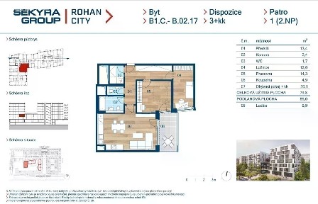 Prodej bytu 3+kk 77 m² Sokolova, Praha - Karlín
