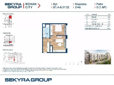 Prodej bytu 2+kk 52 m² Sokolova, Praha - Karlín