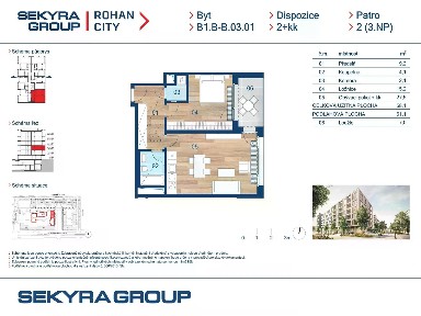 Prodej bytu 2+kk 52 m² Sokolova, Praha - Karlín