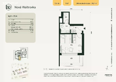 Prodej bytu 1+kk 28 m² náměstí Augustina Bubníka, Praha - Radlice