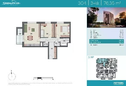 Prodej bytu 3+kk 73 m² Údolní, Praha - Braník