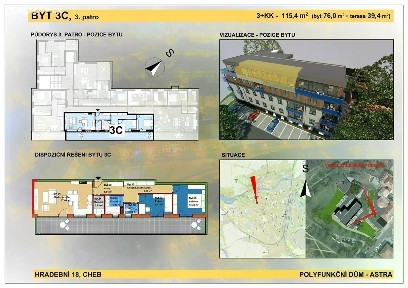 Prodej bytu 3+kk 76 m²