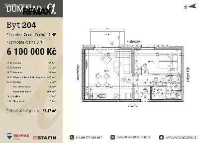 Prodej bytu 2+kk 52 m² Dítětova, Plzeň - Lobzy