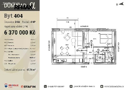 Prodej bytu 2+kk 59 m² Dítětova, Plzeň - Lobzy