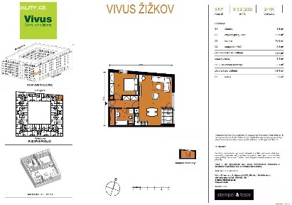 Prodej bytu 2+kk 56 m² Budovcova, Praha - Žižkov