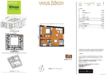 Prodej bytu 2+kk 56 m²