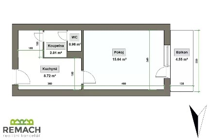 Prodej bytu 1+1 34 m² J. Valčíka, Otrokovice - Kvítkovice