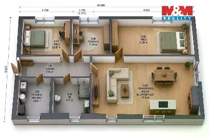 Prodej rodinného domu 119 m², pozemek 1189 m² Zbýšov