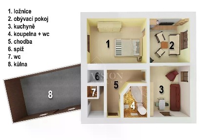 Prodej rodinného domu 64 m², pozemek 805 m²