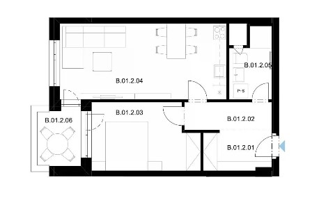 Prodej bytu 2+kk 53 m² Jozefa Gabčíka, Pardubice - Trnová