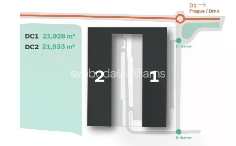 Pronájem výrobní haly, prostoru 21928 m²