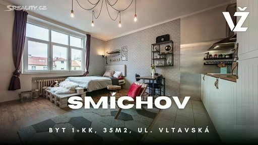 Prodej bytu 1+kk 35 m² Vltavská, Praha - Smíchov
