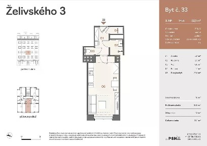 Prodej bytu 1+kk 29 m²