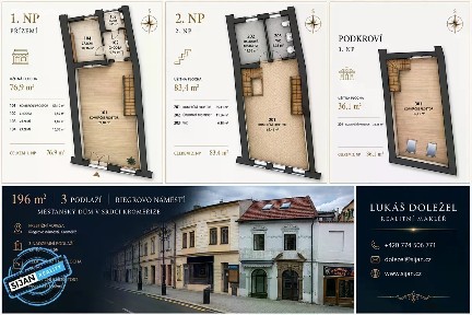Prodej obchodního prostoru 196 m²