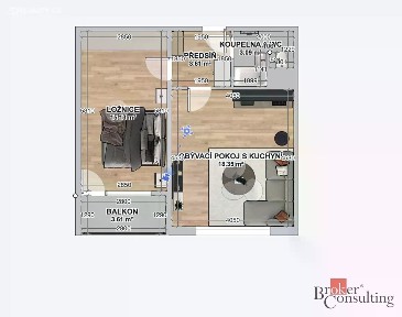 Prodej bytu 2+kk 39 m² Brněnská, Česká Lípa